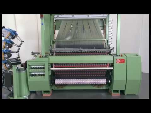 Jacob Müller MÜJET MBJL6 Air jet Label weaving machine for labels and woven images with cut selvedge