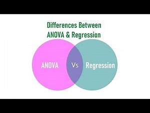Differences Between ANOVA and Regression