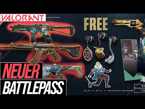 ALLE SKINS im NEUEN Battlepass zur EPISODE 5 AKT 2 | Valorant deutsch