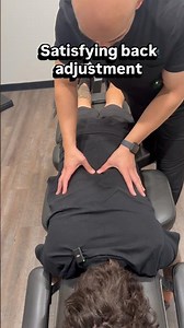 Satisfying ASMR Chiropractic Back Adjustment for today’s patient with back pain 👀🔈