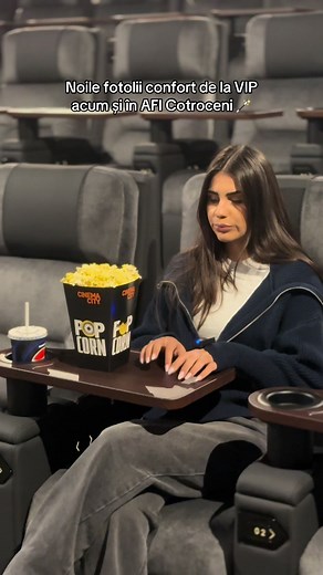 Oficial găsești noile fotolii confort la VIP în @aficotroceni & în @Iulius Mall Iasi ‼️ Te așteptăm să le testezi și să ne spui ce părere ai…🤭 În curând și în alte locații CINEMA CITY ⭐️ 🍿 P.S. Dacă adormi în timpul filmului…cu siguranță este vina fotoliilor. 🪄 #cinemacity #confort #vip #noutati #cinema