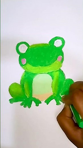 How to Draw a Easy frog step by step। Moly Art Academy