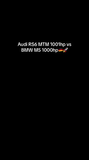 Audi RS6 MTM 1001hp vs BMW M5 1000hp Drag Racing Battle