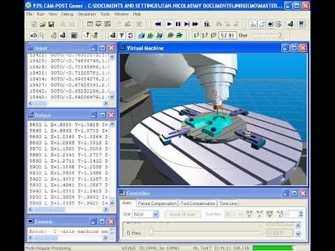 ICAM - Mastercam Integrated NC post-processing & CNC machine simulation