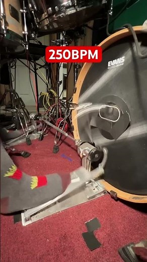 250BPM HeelToe Exercises. #drums #vaterdrumsticks #tamadrums #sabiancymbals #batería #sleeptoken