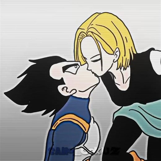 Vegeta kisses 18.....