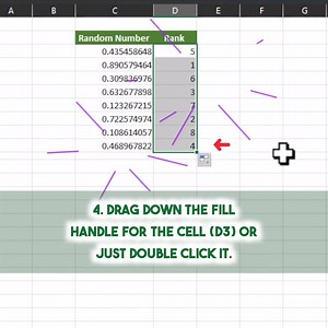 Combine RAND and RANK to get a random list of numbers without duplicates! 👯‍♀️ | Miss Excel