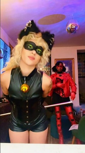 CHAT NOIR + LADYBUG COSPLAY #miraculous #miraculousladybug #catnoir #chatnoir #ladybug