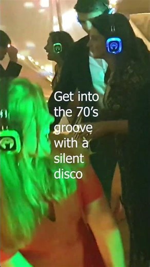 Get into the 70's groove at a silent disco