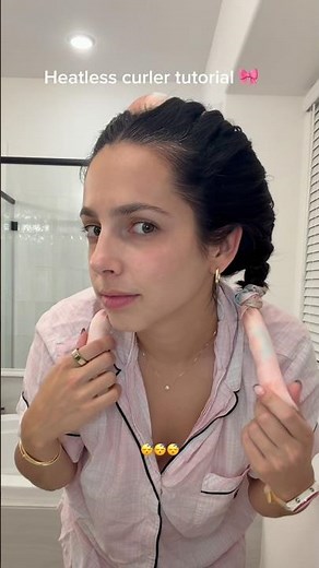 ✨No heat, no damage — just perfect overnight curls 💁‍♀️ | Heartless Curl Tutorial