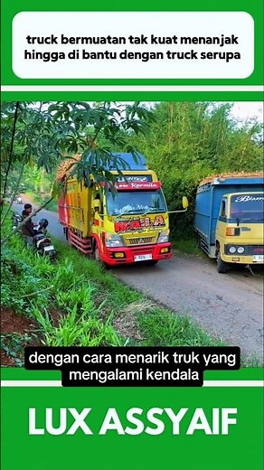TRUCK BERMUATAN TAK KUAT MENANJAK HINGGA DI BANTU OLEH TRUCK SERUPA #shorts