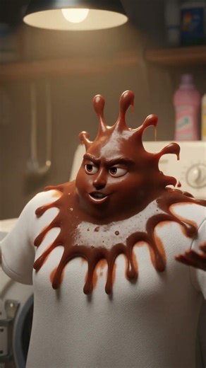 Secret to Removing Chewing Gum! 🧊 3D Animation Funny #chewinggum #shorts