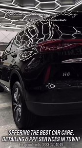 Get your investment protected today with Optimum Premium Detailing’s...