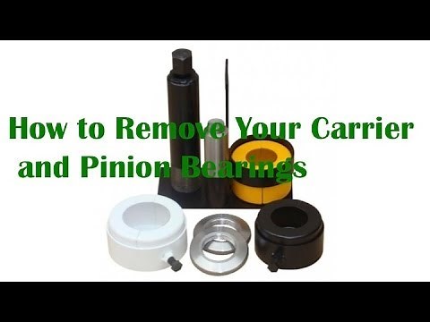 How to Remove Pinion and Differential Bearings