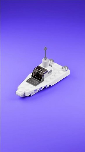LEGO Small Motorboat MOC 🚤 Mini Bricks City Boat Build