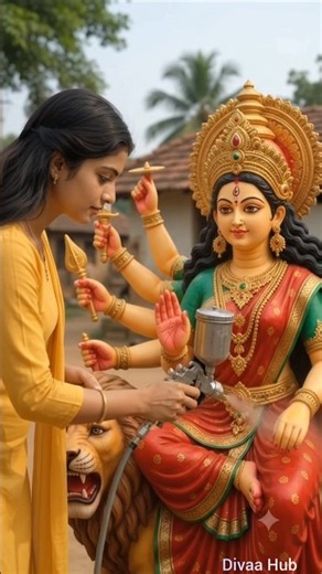 😱🚩 A Woman Made The Best Maa Durga Idol… The Ending Is Beautiful! 🙏❤️ #woodcarving #durga #woodcraft
