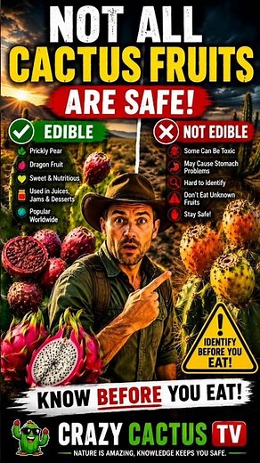 ⚠️ Which Cactus Fruits Are Safe to Eat? The Truth Will Surprise You! 🌵