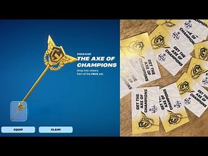 CODES THE XE OF CHAMPIONS FORTNITE 2025 how to get the FNCS PICKAXE in Fortnite 2025? Fncs axe