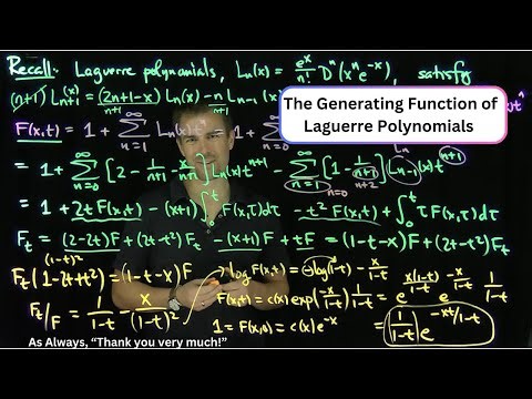 The Generating Function for Laguerre Polynomials