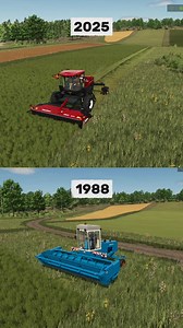351K views · 2K reactions | It seems like not much has changed in windrowers technology in 40 years!  #FarmingSimulator25 #agricultura #grass #technology #Windrowers | Mazarat Gaming | Facebook