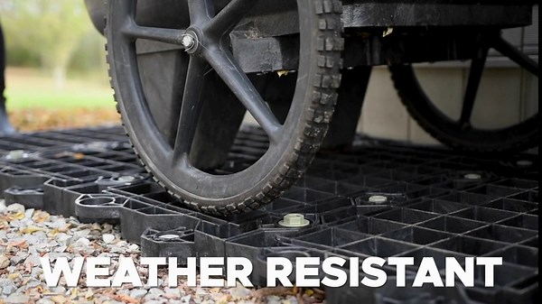 Yardfully GEOTERRA Utility Mats, Heavy Duty Construction Mats, Lawn Protection, Ground Protection for Heavy Equipment (4 Pack)