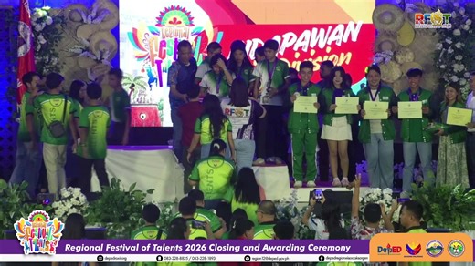 Matapos ang tagisan ng husay, galing, at talino sa iba't ibang paligsahan, panahon na upang parangalan ang mga nagwagi. Tunghayan ang Regional Festival of Talents 2026 Awarding and Closing Program! | DepEd RXII SDO Sarangani