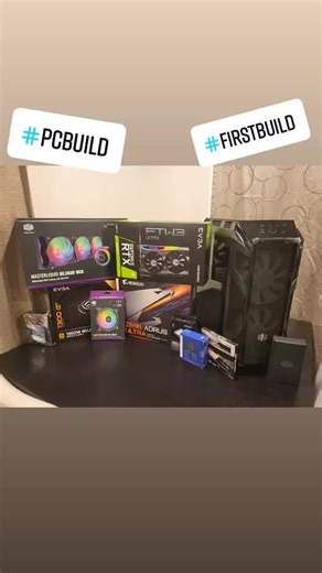 this is gonna be fun! can't wait to have this baby up and running! #first #firstbuild #pcgaming #pc #gaming #coolermaster #evga #pcbuild #lesgo #letsgo
