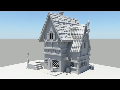 Autodesk Maya Tutorial Old House Modeling Part 1