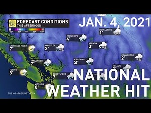 Snow and Rainfall for the West Coast | National Weather HIT | Jan. 4, 2021