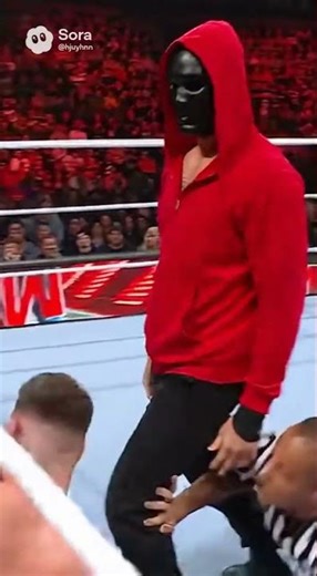 This masked appearance broke the match #wrestling #shorts #wwe