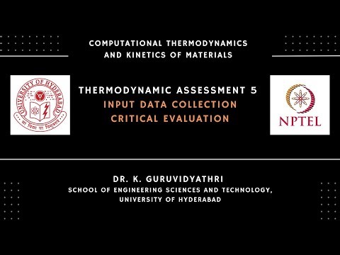 Thermodynamic assessment 5: Input data collection, critical evaluation