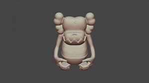Kaws Bounty Hunter Skull Kun Fan Art 3d Print - 3D model by DanntZC