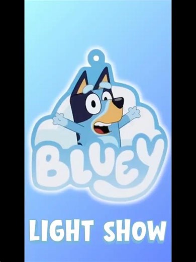 Bluey Christmas Lights 🎄✨ | Animated Holiday Light Show Set to Bluey Theme