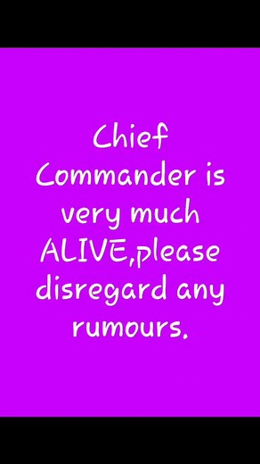 Chief Commander Ebenezerobey is very much ALIVE...please disregard any rumours ✌️✌️#Ebenezerobey #phisscommander | Phissayo Alabi