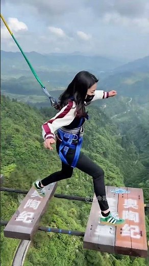 Heart-stopping moment worrying about equipment stability+:Asmr Bungee Jumping