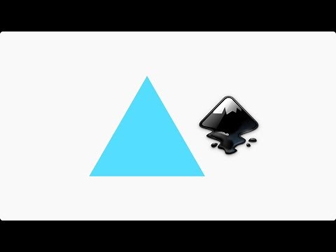 How to draw a triangle shape in Inkscape || Inkscape tutorial