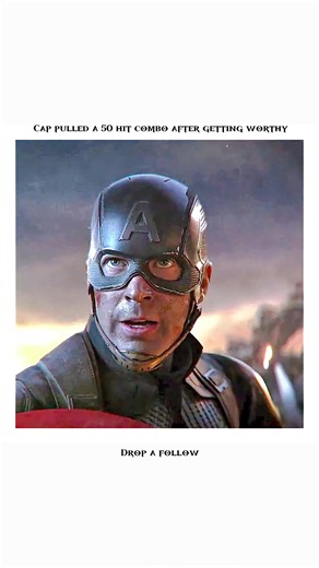 ⚡🔥 During the final battle in Avengers: Endgame, Captain America surprises everyone by lifting Thor’s hammer, Mjolnir! 😱 Thor realizes Steve is worthy and proudly exclaims, “I knew it!” 💪🇺🇸 Captain America then uses the hammer to unleash powerful lightning attacks against Thanos, proving he is one of Earth’s mightiest heroes! ⚡🔨 #avengers #hollywood #fyp
