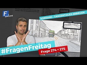 PRIORITY RULES - TANGENTIAL TURNING I DRIVING TEST QUESTIONS 274 + 275