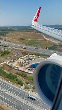 TURKISH A321 NEO 🛬 landing in Istanbul #a321 #a321neo #turkishairlines #landing #istanbul