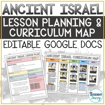 Ancient Israel Lesson Plans Templates Editable Google Docs Curriculum Guide