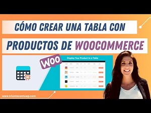 ▶ How to [Create tables] with WooCommerce products 🛒
