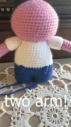 i crocheted Pim from Smiling Friends (RIP)