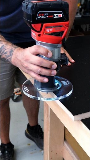 We offer large base plates for top-heavy trim routers! #woodworkingtools