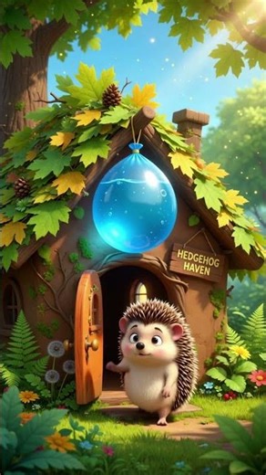savage boy drops a massive water balloon on a tiny hedgehog 🦔💦 #shorts #funny