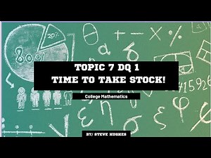 Hit the Stock Market Topic 7 DQ 1!