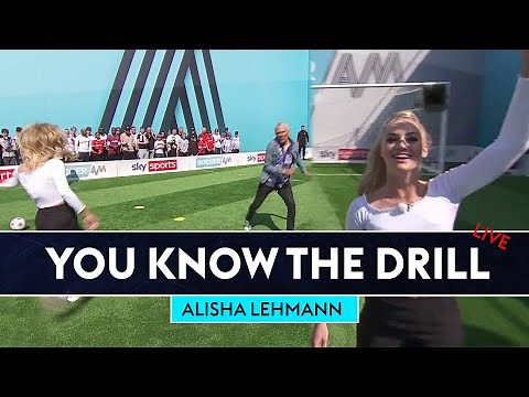 Alisha Lehmann takes on Jimmy in ONE v ONE drill! | You Know the Drill LIVE!