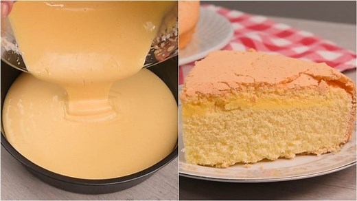 3-Ingredient Sponge Cake: Fluffy, Easy to Make, and Flourless!