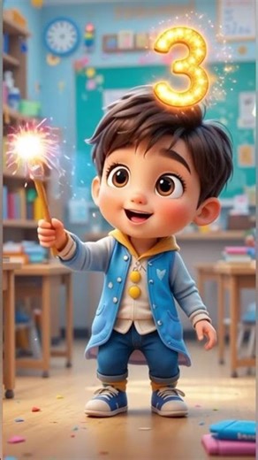 Learn Numbers 1 to 5 #Magic Number Learning for Kids # Educational Shorts#educational short