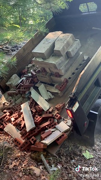 Old limestone steps from a church. We’ll re porpose these on the property.#limestone