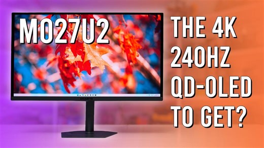 又一款4K 240Hz QD-OLED显示器 - 技嘉MO27U2评测【Monitors Unboxed】